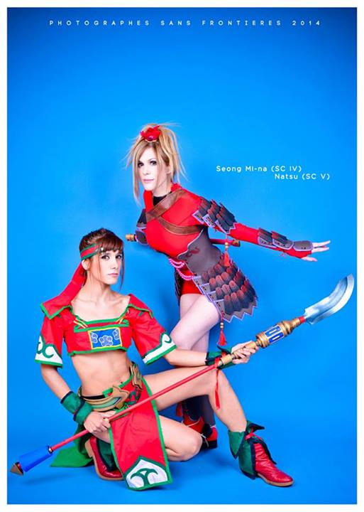 Seong Mina and Natsu: Soul Calibur warriors