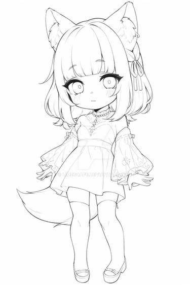 LINE ART: Chibi #7 [P2U]