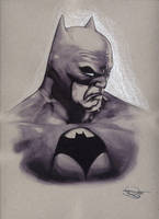 The Batman - Ink and colored pencil