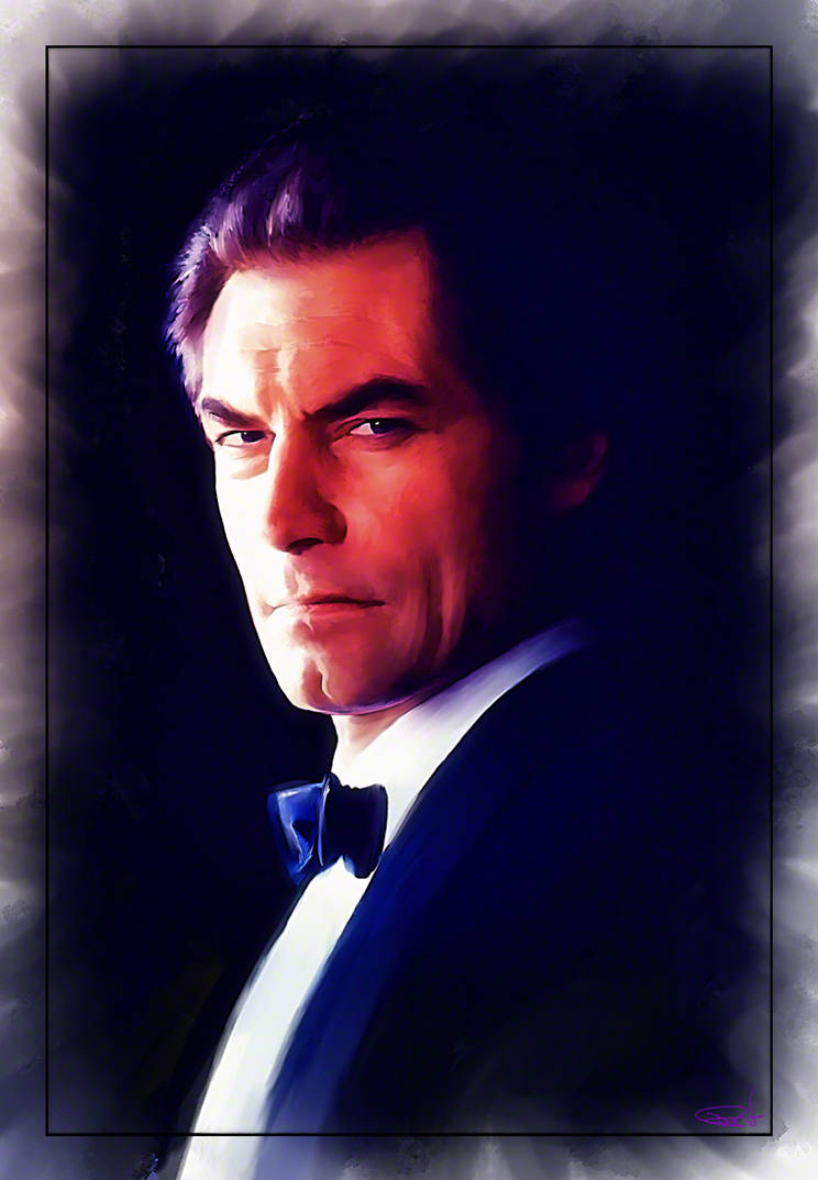 Timothy Dalton as 007 by DanielMurrayART