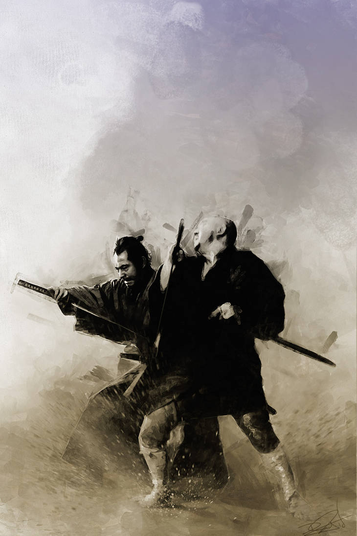 Zatoichi meets Yojimbo by DanielMurrayART