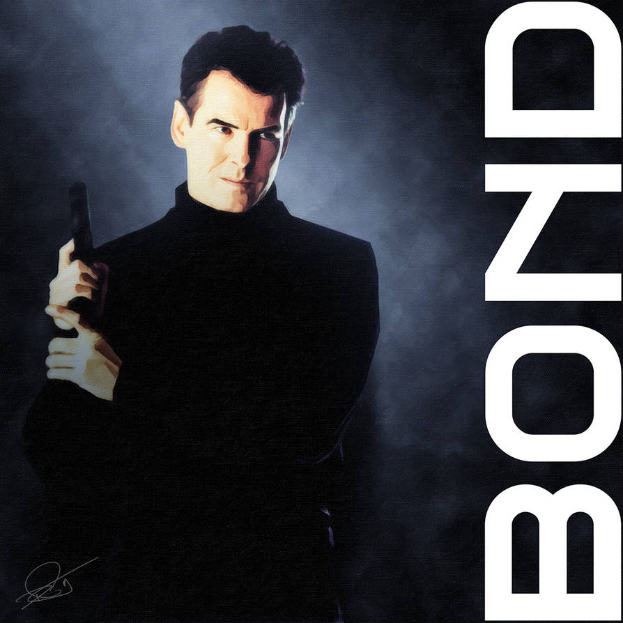 Pierce Brosnan - 007 by DanielMurrayART on DeviantArt