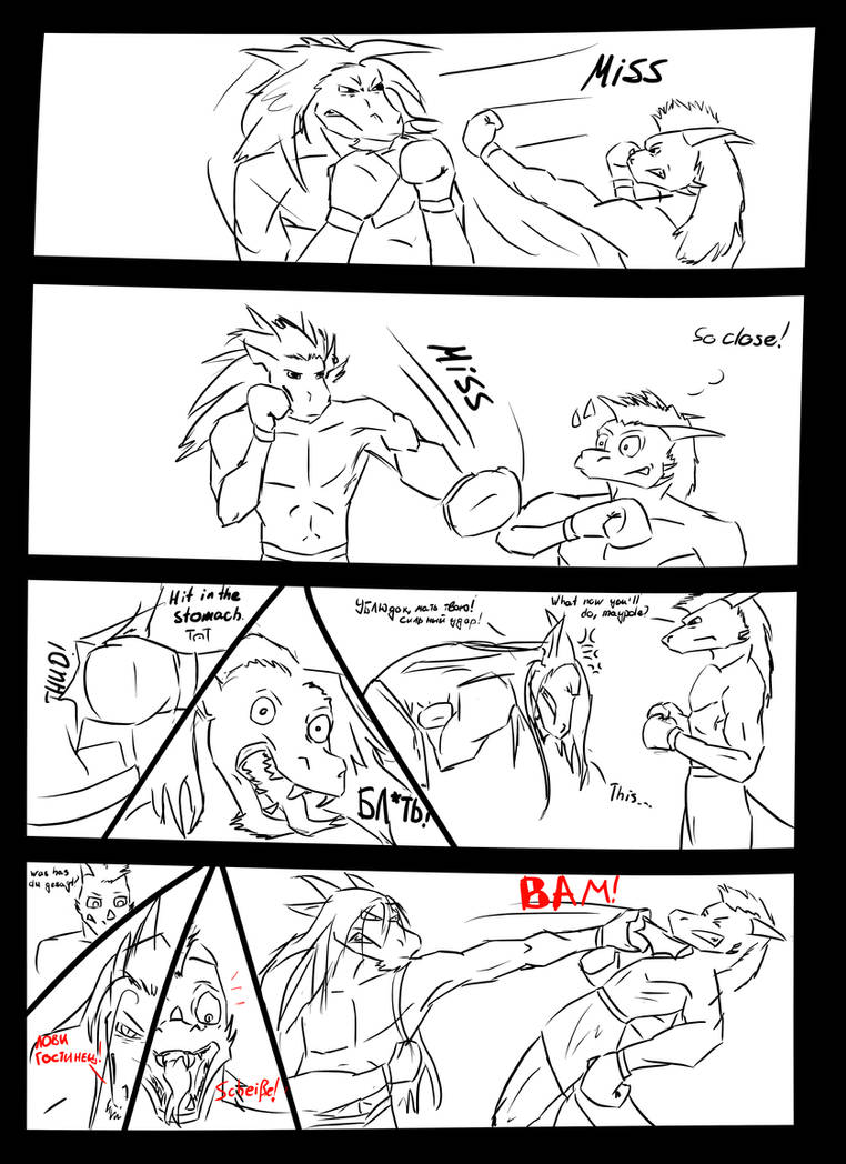 Deviantart Tails Boxing Hunter Tails page 4 (boxing time) by Maltaid on DeviantArt