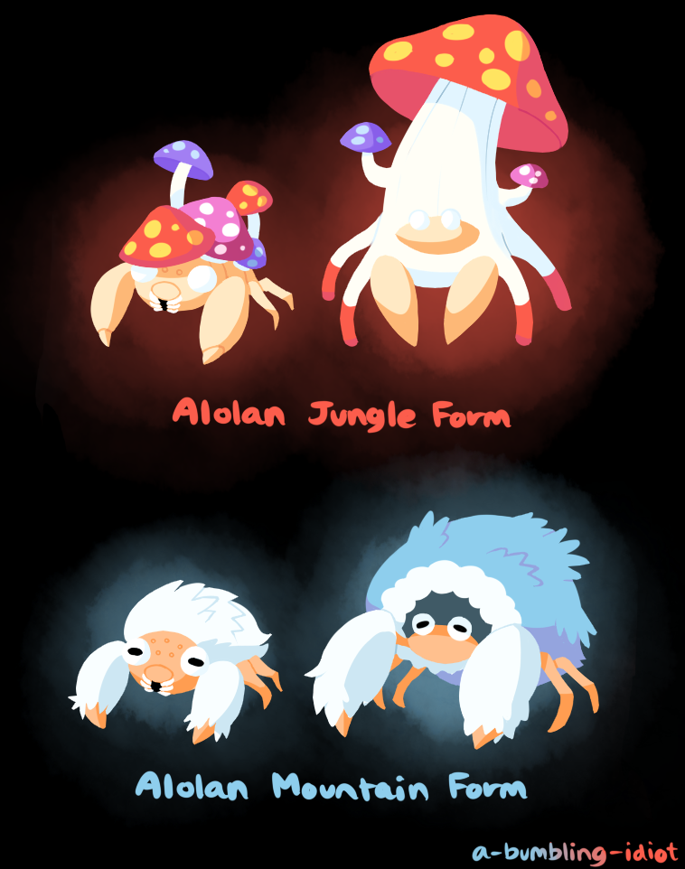 Alolan Paras and Parasect