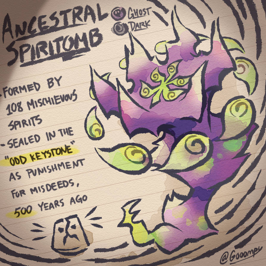 Ancestral Spiritomb by Gooompy on DeviantArt