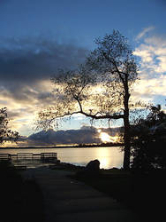 Sunset on Lake Cadillac