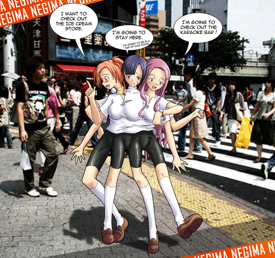 Negima Deviantart Negima Cheerleaders by gamera1985 on DeviantArt