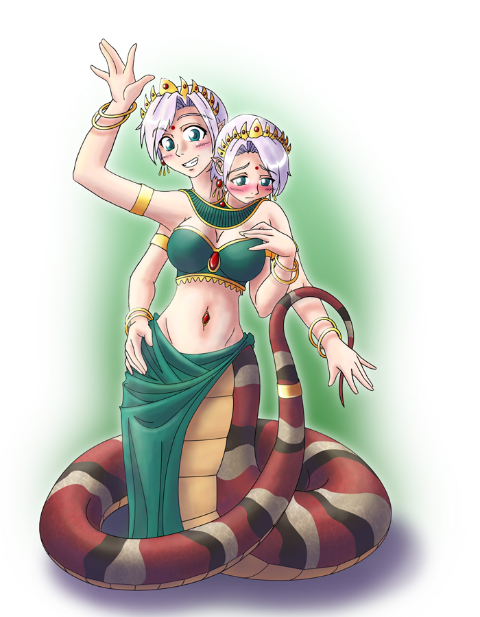 Naga with two heads