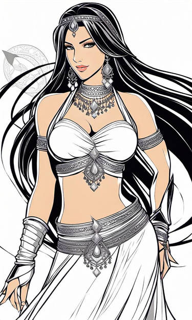 Tifa Lockhart as a belly dancer