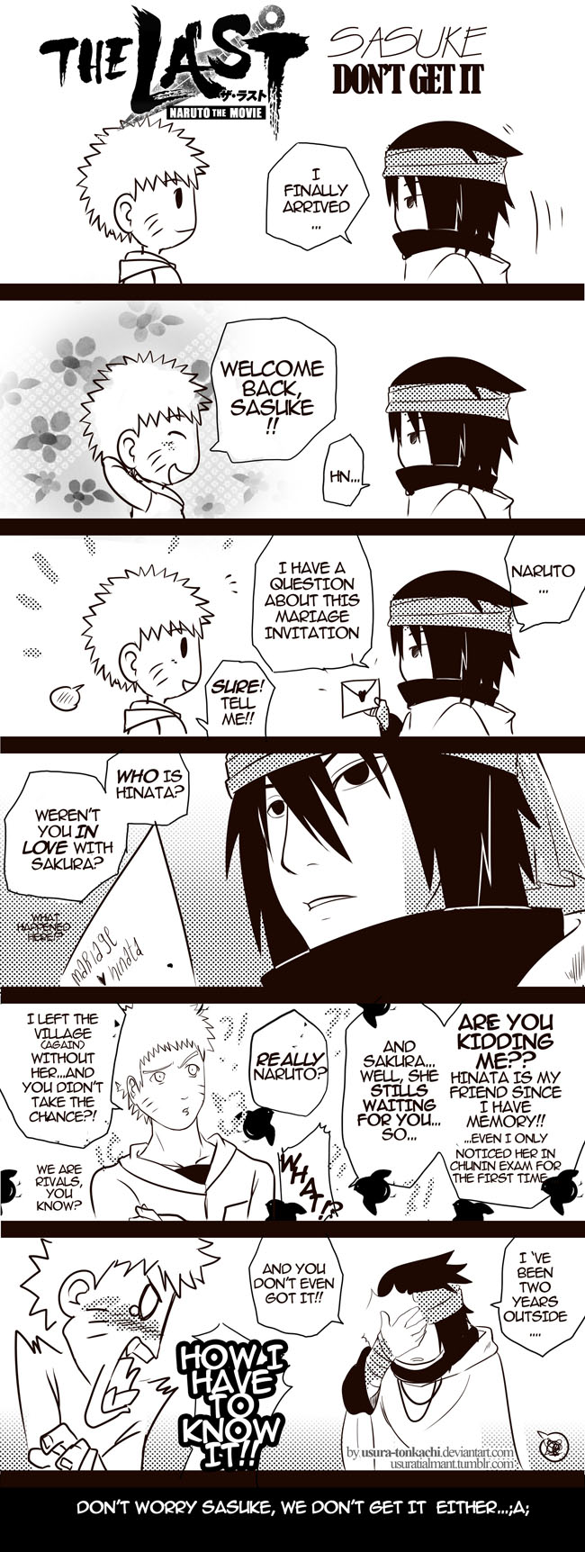 NARUTO the last. sasuke dont get it