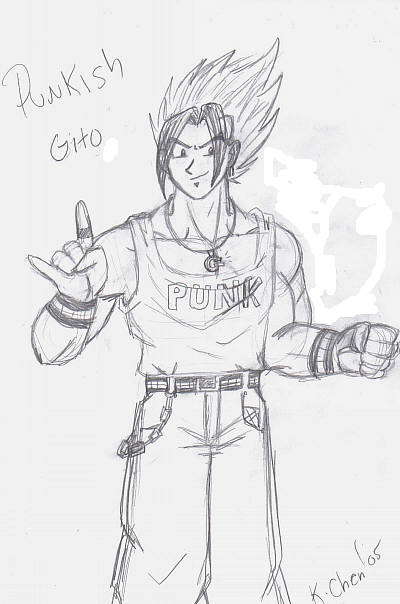 Vegito the Punk - Sketch