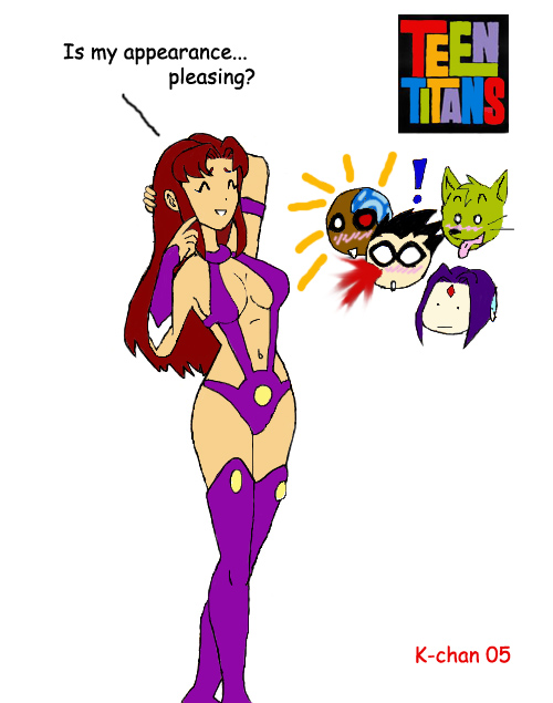 Starfire and friends- unshaded