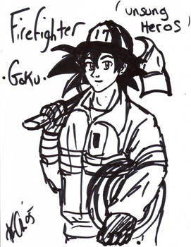 Heros - Firefighter Goku