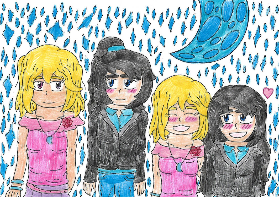 Miley Pinkett and Kira Cyane.. Lunar Love by Skyracinghero717 on DeviantArt