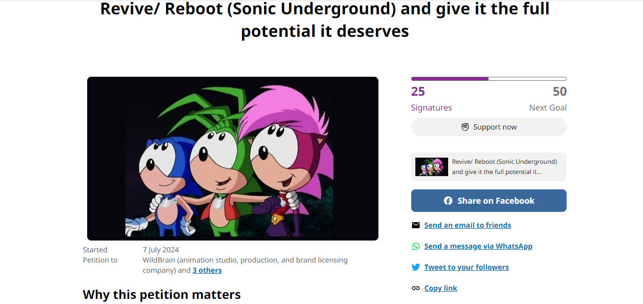 petition to reboot Sonic Underground by coppykit655 on DeviantArt