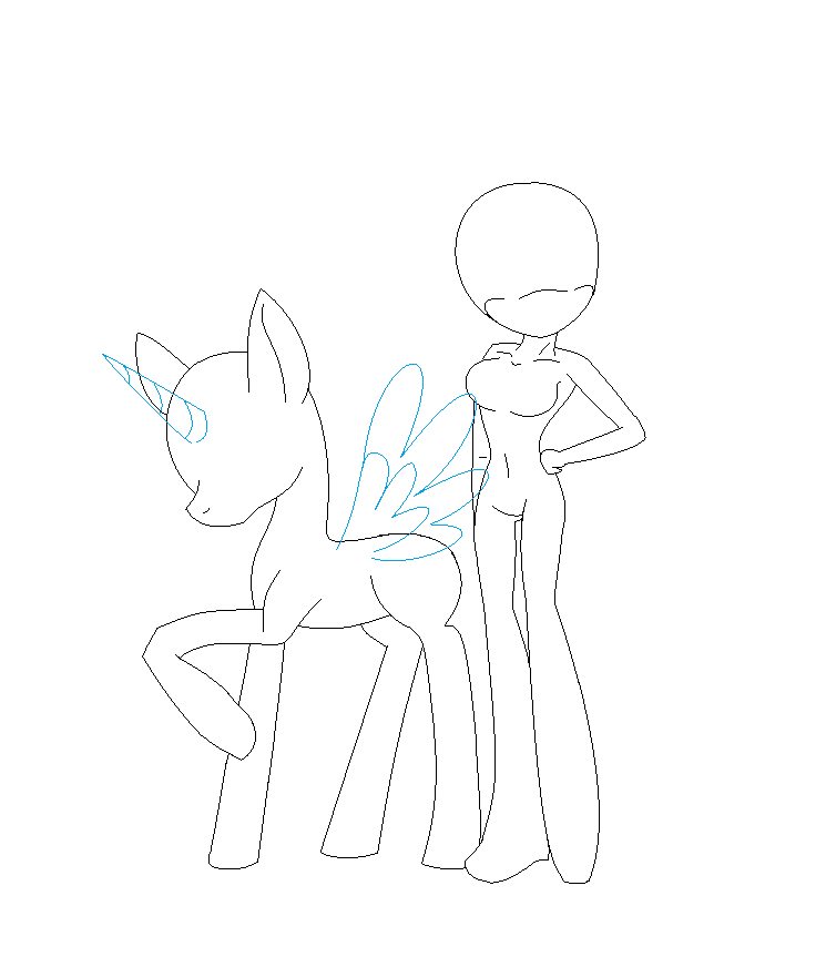 Pony With Sonic Character BASE