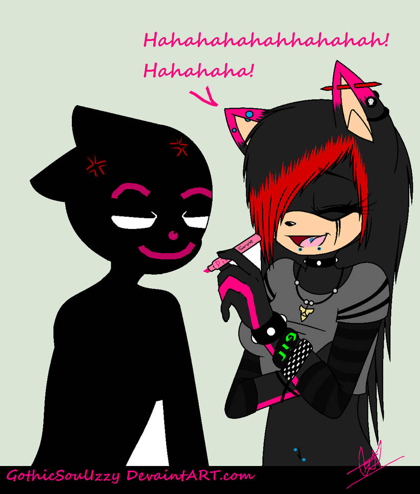 Hahaha- Drawing On Face! by GothicSoulIzzy on DeviantArt
