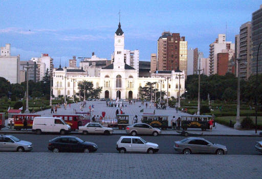 Moreno Square and Town Hall of La Plata, Bs. As.