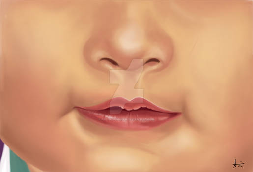 Baby digital painting