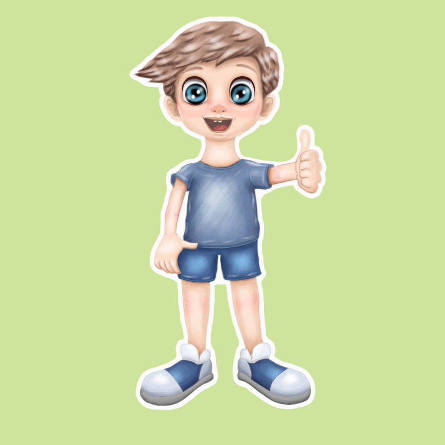 Sticker Boy Like Green Background by iraya86 on DeviantArt
