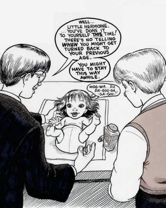 Harry Potter Age Regression Comic Part 4 (The End) by Kingofallkongs on