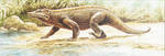 Protosuchus by Kingofallkongs