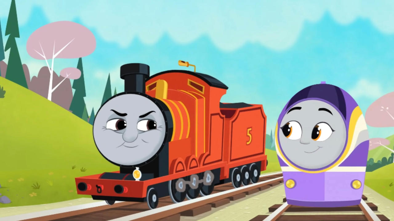 AEG James with side rods ft Kana by Kingofallkongs on DeviantArt