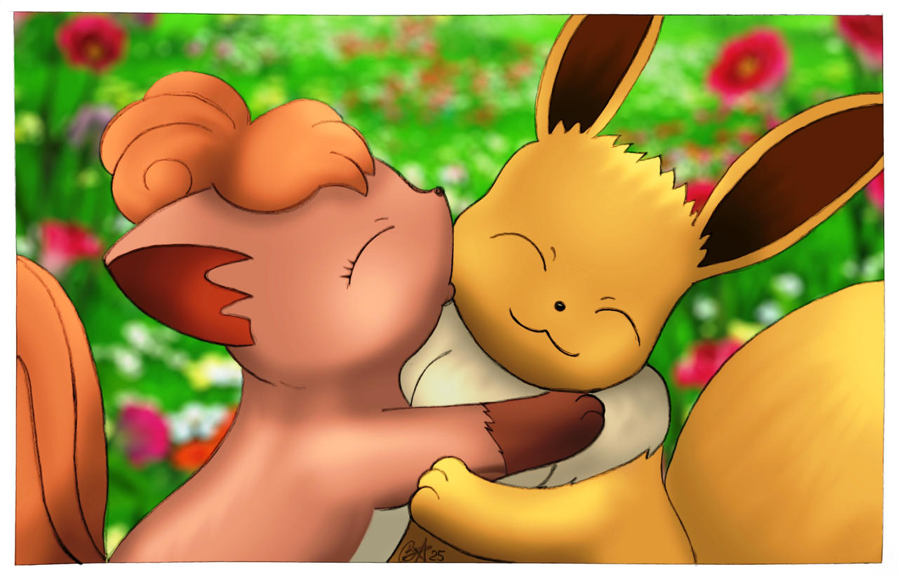 Vulpix And Eevee By Bel Star On DeviantArt vulpix-and-eevee-by-bel-star-on-deviantart