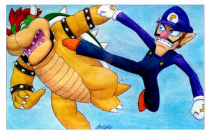 Waluigi vs Bowser
