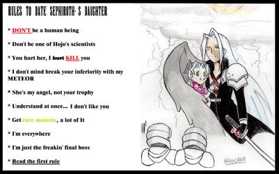 Rules to date Sephiroth's daughter by Karime-chan45