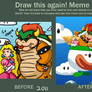 Draw This Again! Bowser and Peach