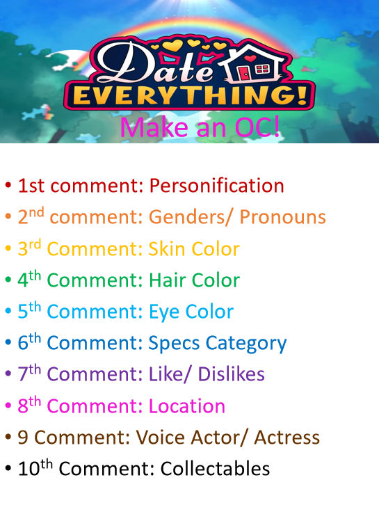 Make your own Date Everything OC! by AlliePeachfan on DeviantArt