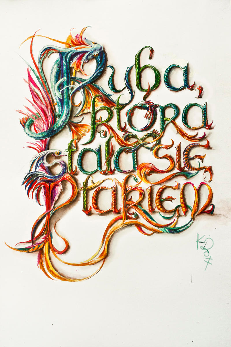 BookCoverLettering by KocieSamoZuo