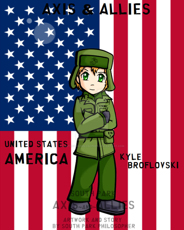 South Park WWII Kyle America