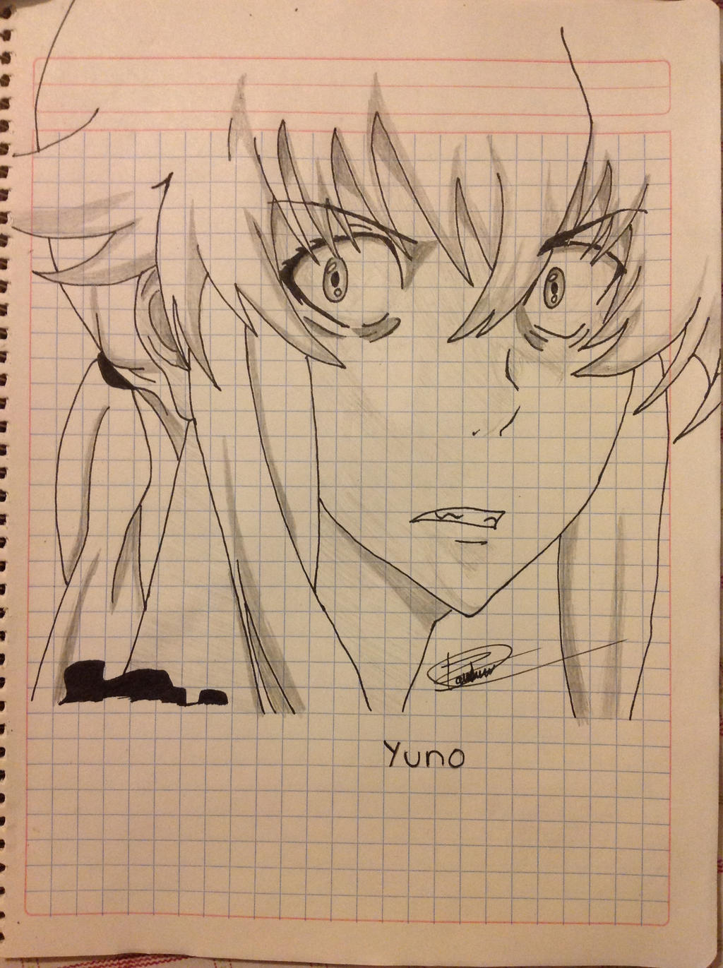 Yuno 2.0, Mirai Nikki by Retratosanime on DeviantArt