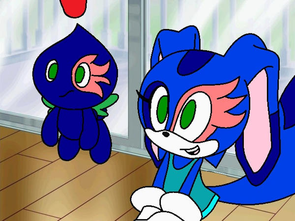 Alexis The Rabbit-fox and scar the chao by Hedgebathog on DeviantArt