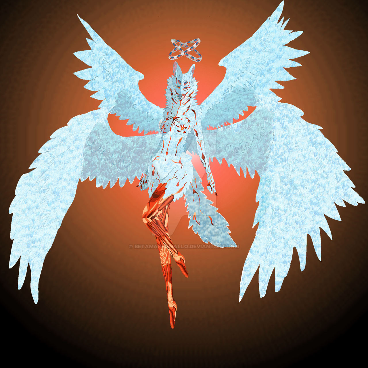 Biblical angel oc illustration by betaMarshmallo on DeviantArt