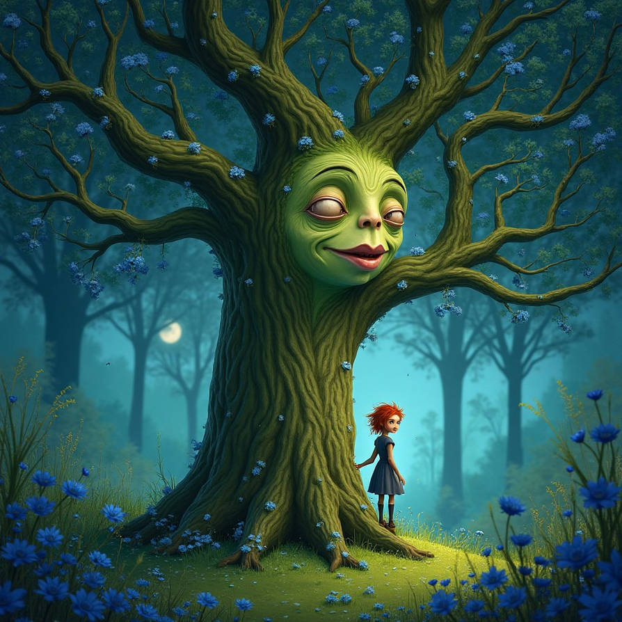 Humanized Tree Anthropomorphic tall green tree!!! by Nana by Nana1970 on DeviantArt
