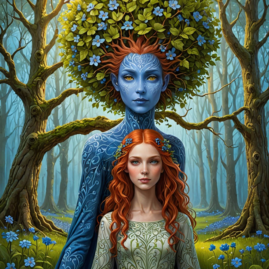 Anthropomorphic tall green tree!!! by Nana by Nana1970 on DeviantArt