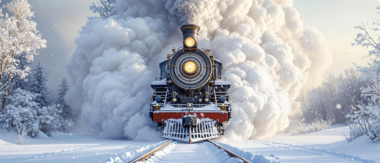 Train travel in Winter! by Nana1970 on DeviantArt