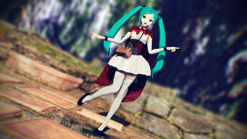 Miku Riding Dih .:Riding Hood Miku:. by LudoMako on DeviantArt