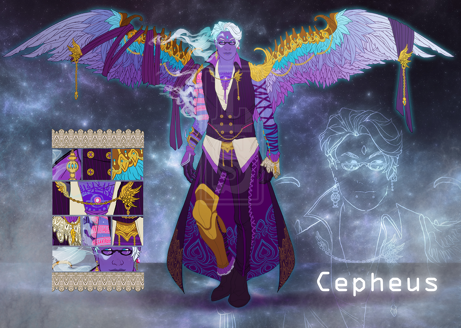 Cepheus Design Sheet [Elaborate Adoptable Example]