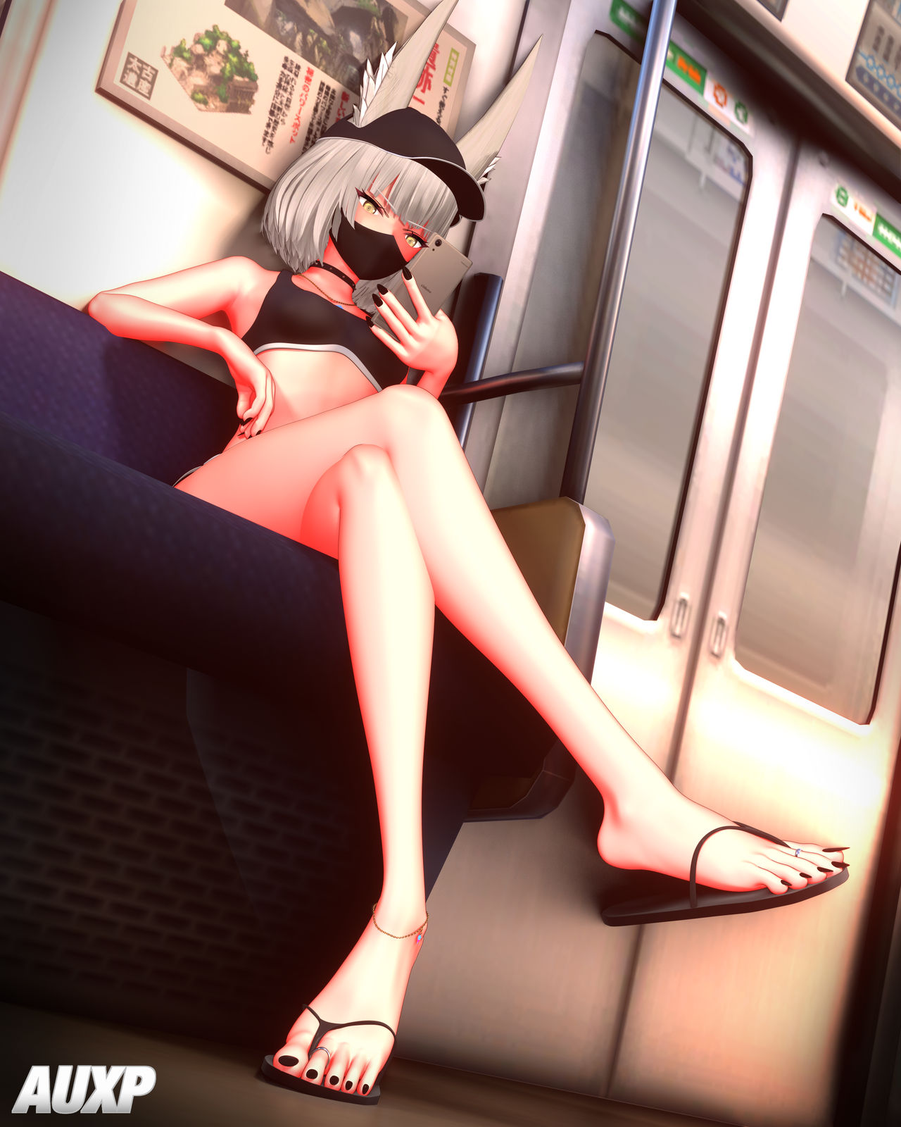 Nia on the Train