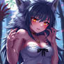 Werewolf Transformation Female Chica Poco Los Pechos Las Caderas