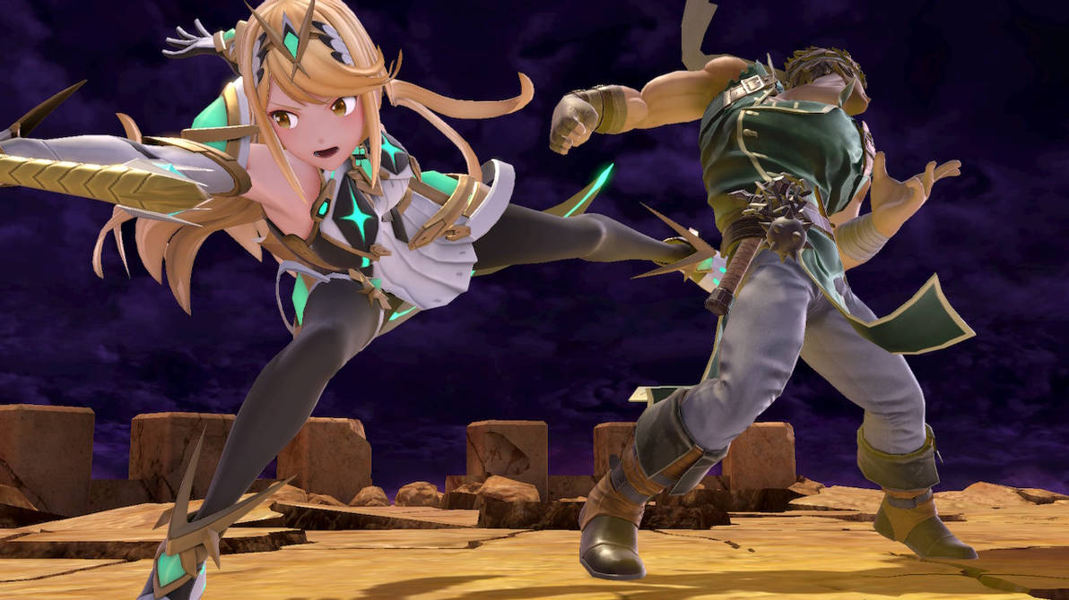 Mythra Down Smash 2 by LustDesireSSB on DeviantArt