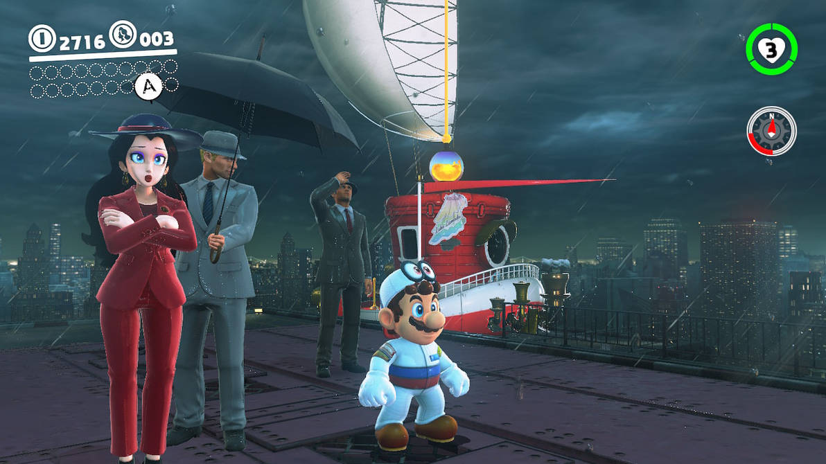 Raining in Metro Kingdom - Mario Odyssey by LustDesireSSB on DeviantArt