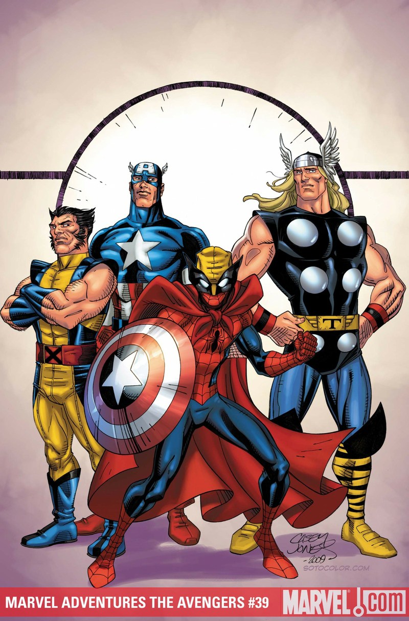 Thor-spiderman-captain-america-wolverine-funny-mar by rosewitchcat on  DeviantArt