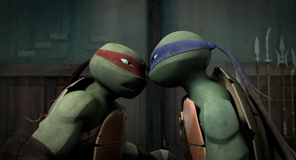 Leo Vs Raph Leo-and-Raph-TMNT 97 by rosewitchcat on DeviantArt