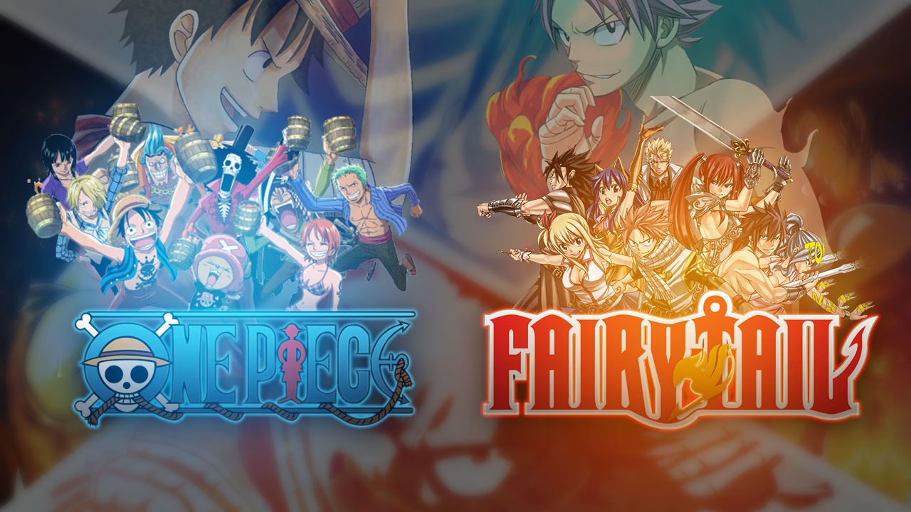 One piece & Fairy Tail  One piece fairy tail, Fairy tail anime