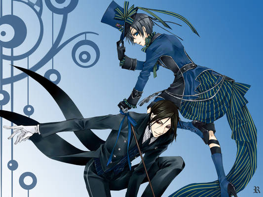 Ciel and Sebastian Wallpaper